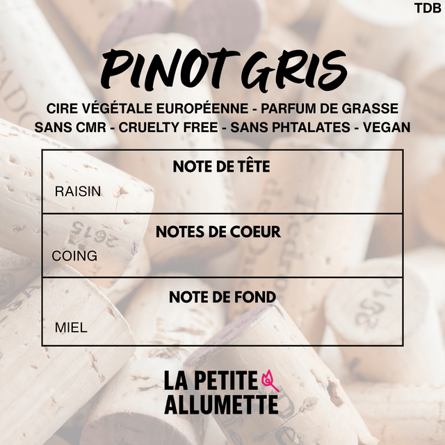 Bougie Pinot gris