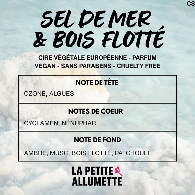 Marée haute - sel de mer & bois flotté